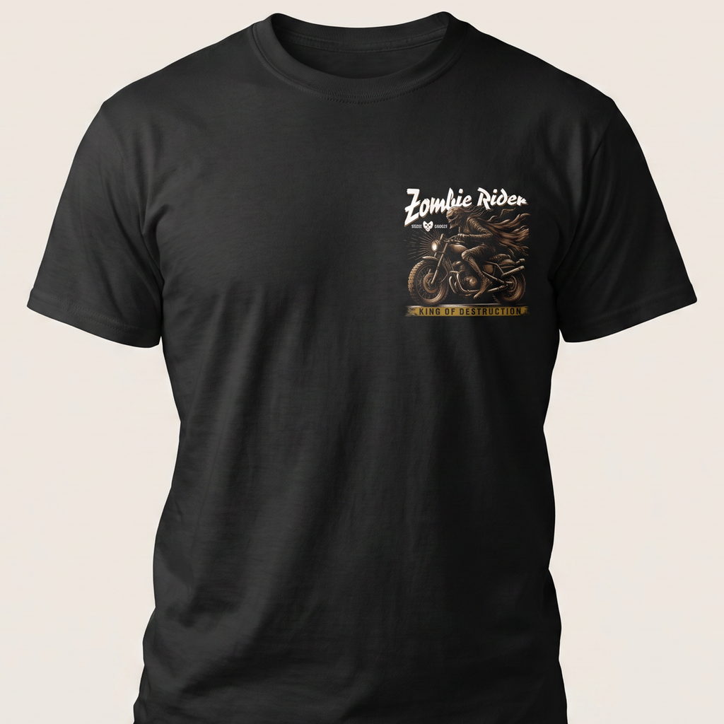Zombie Rider T-Shirt front chest print