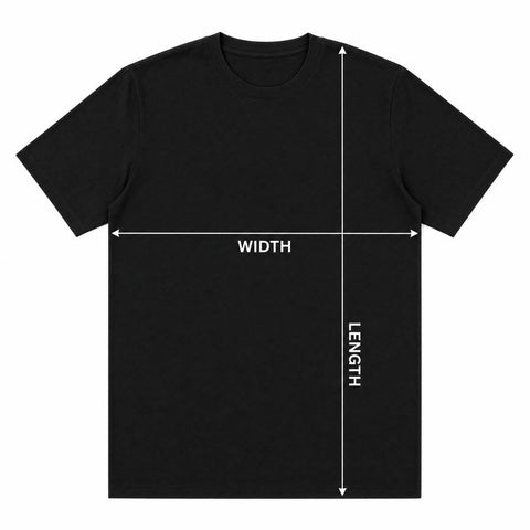 How to measure: chest width across, length shoulder to hem