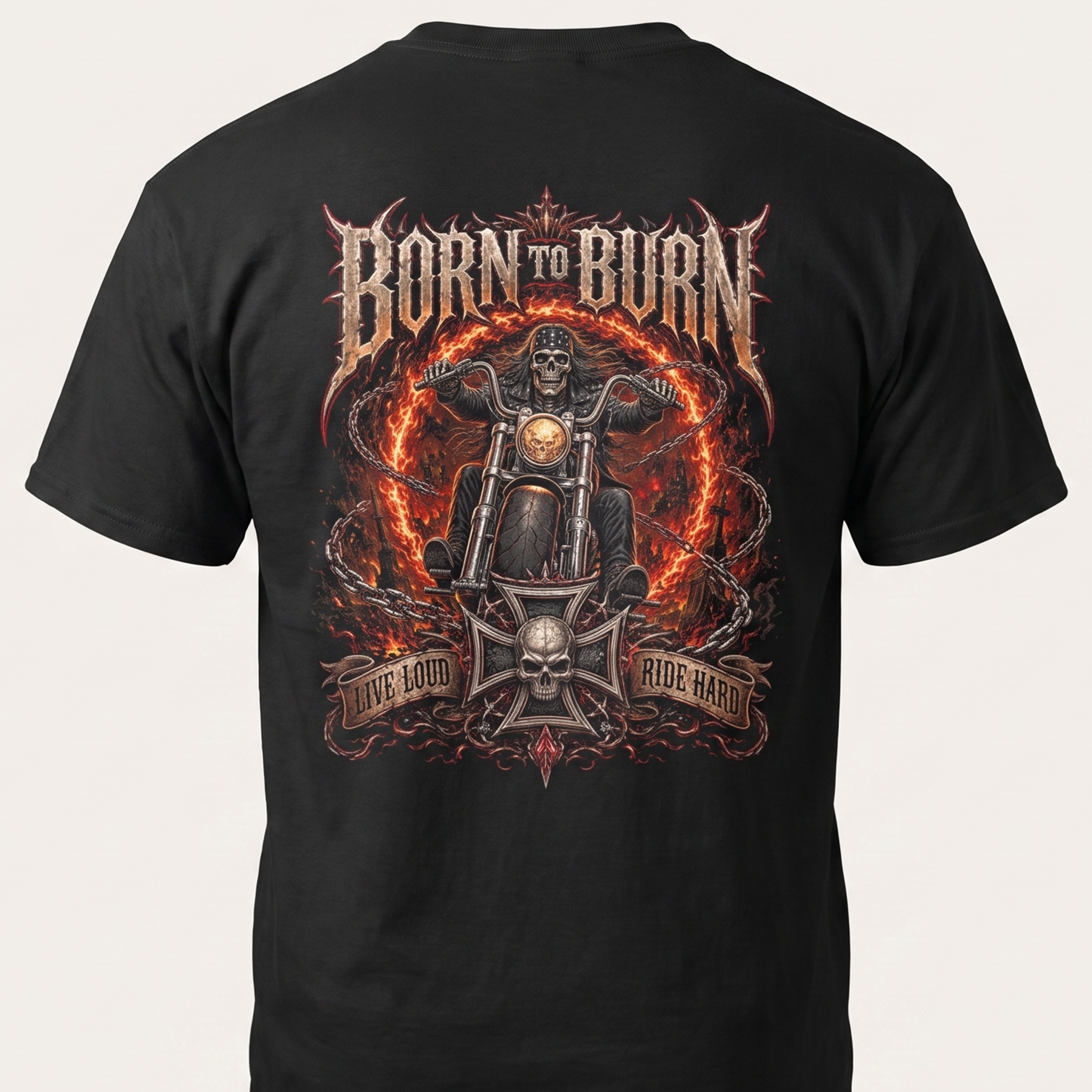 Born to Burn T-Shirt back print