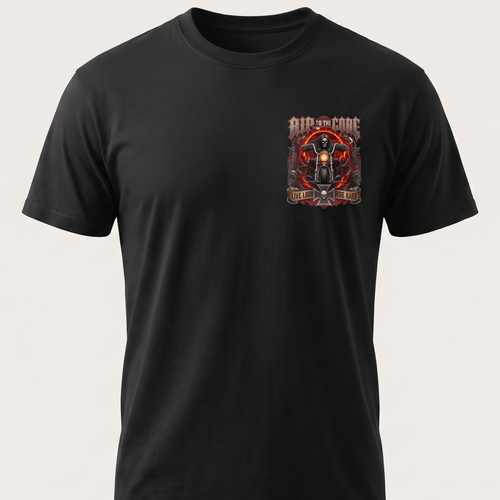 Rip To The Core T-Shirt front chest print