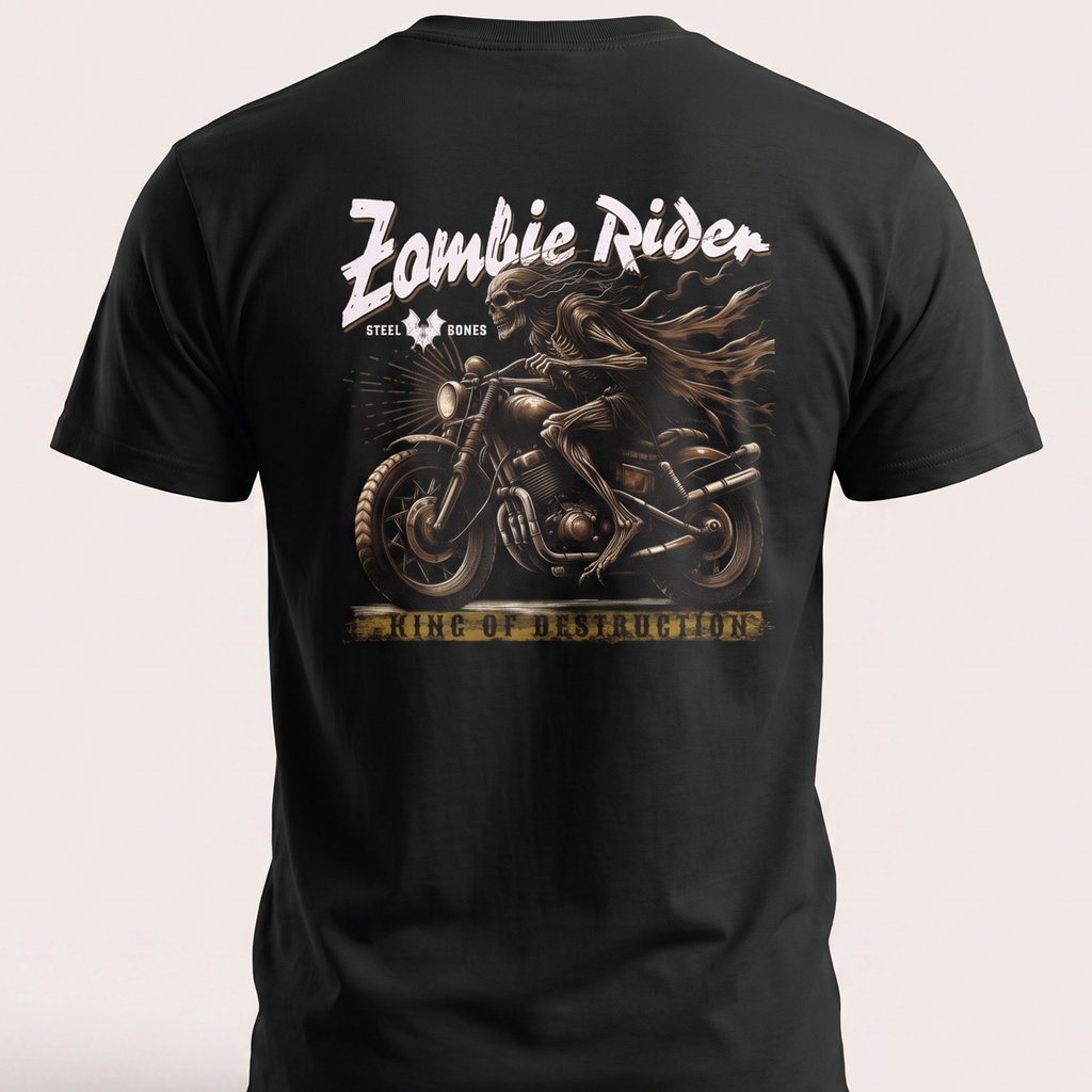 Zombie Rider T-Shirt back print