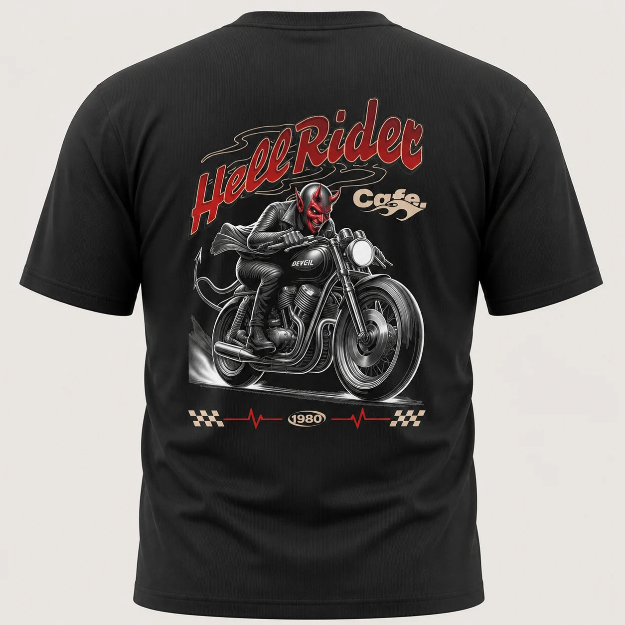 Hell Rider T-Shirt back print